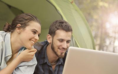 couple planning to get married in Saudi Arabia reviewing documents together