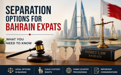 Couple preparing for civil marriage UAE with legal documents in an international wedding setting