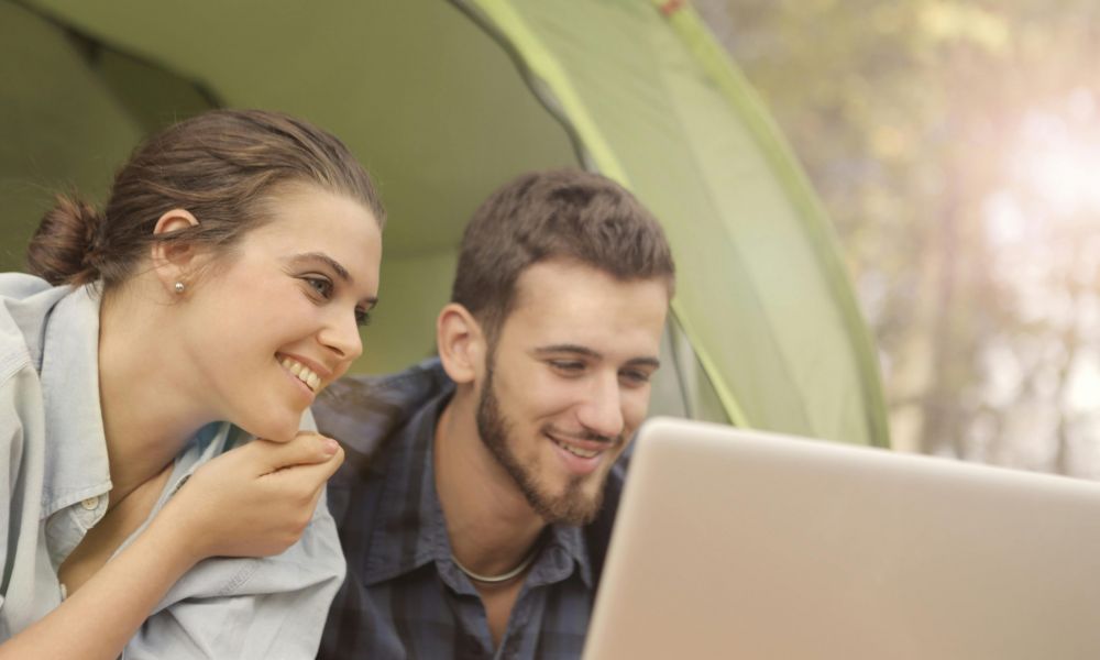 couple planning to get married in Saudi Arabia reviewing documents together